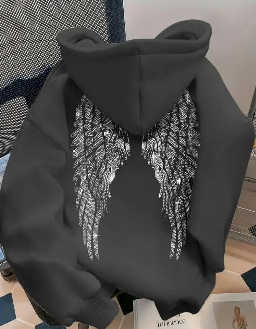 Shimmering Angel Wings Hoodie