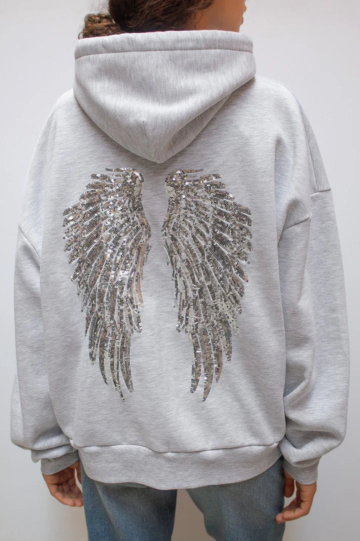 Shimmering Angel Wings Hoodie