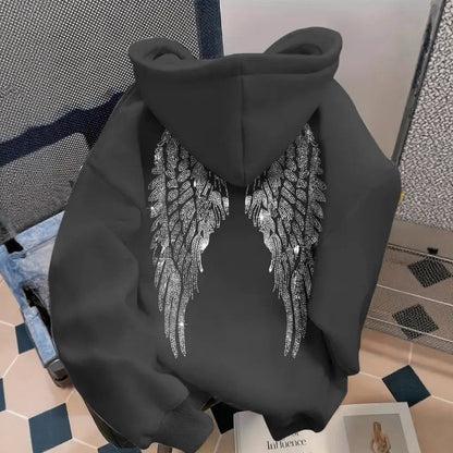 Shimmering Angel Wings Hoodie